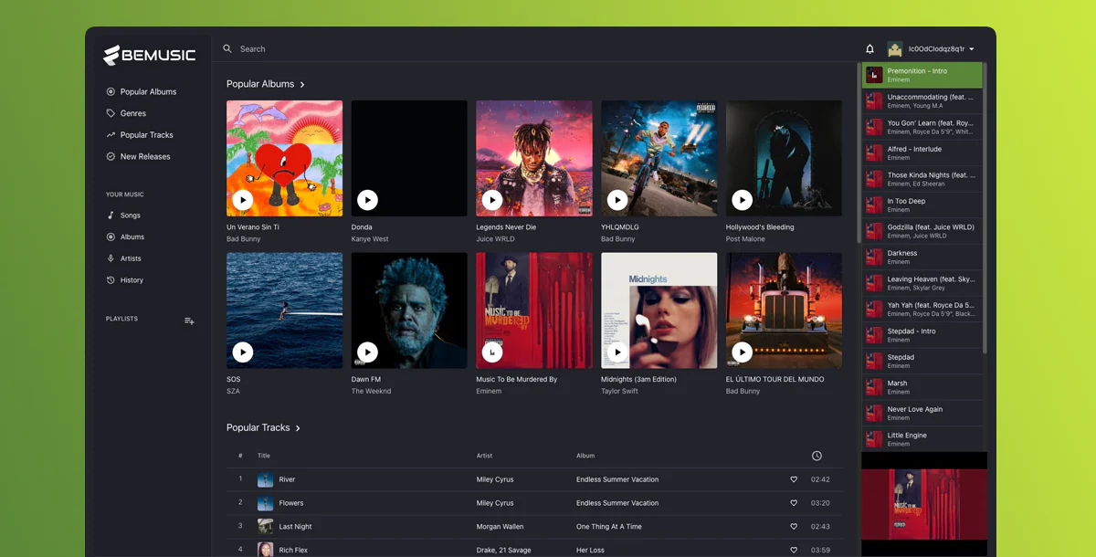 BeMusic - Music Streaming Engine